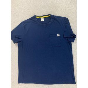 Fielder Bonobos Short Sleeve Crew Tee Shirt (Men's Large) Blue‎